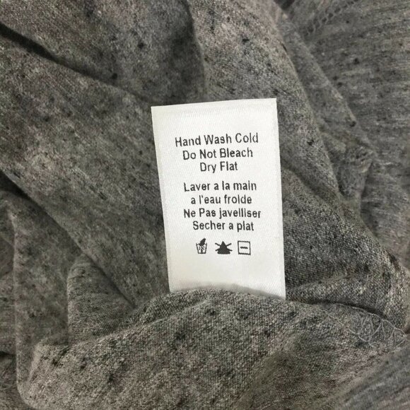 C&C California Womens sz Small S Padma Twisted Back T-shirt Gray Long Sleeve - Picture 9 of 11